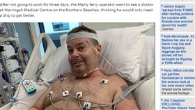 澳洲雪梨,截肢,喉嚨痛,感染　（圖／翻攝自每日郵報）