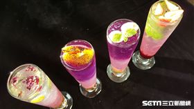 蝶豆花含有天然花青素，常被業者添加在飲料中調色。（圖／資料照）