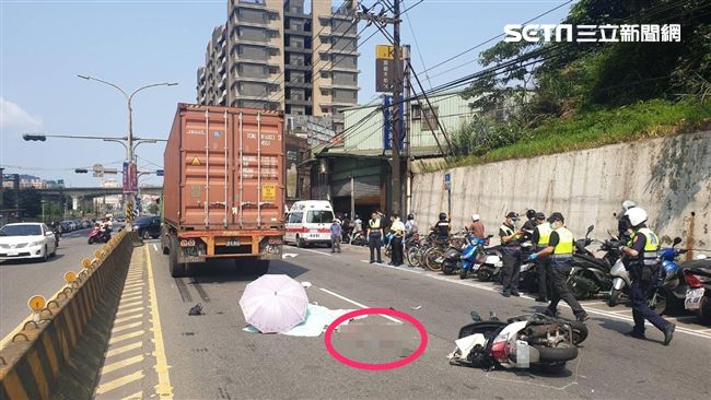 女騎士命喪輪下！貨櫃車爆頭腦漿四溢