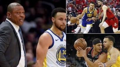 NBA／巧合？！柯瑞連3輪撞自家人