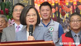 蔡英文總統14日出席「保儀大夫1262週年聖誕千秋祝壽三獻大典」。（圖／記者盧素梅攝）