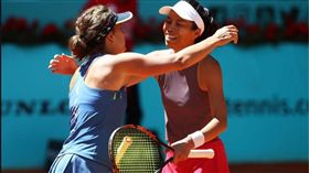 ▲謝淑薇（右）今晚女單迎戰德國格吉絲。（圖／翻攝自謝淑薇臉書） 