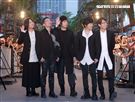 五月天出席第3部3D演唱會電影「五月天人生無限公司」首映。（記者邱榮吉/攝影）
