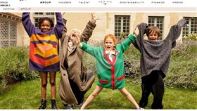 兒童模特兒（圖／翻攝自開雲集團Kering官網）