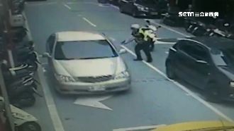 廟口違停遭攔逃逸　警一槍讓他跑更快