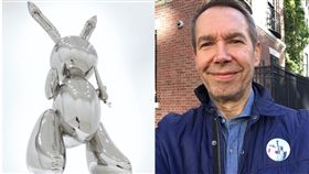 破紀錄！這隻兔子近100公分高　身價飆破28億台幣
Rabbit,兔子,拍賣傑夫昆斯,Jeff Koons
合成圖／翻攝自佳士得官網、傑夫昆斯IG