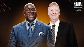 NBA／傳奇東鳥西魔將獲終生成就獎
NBA,大鳥,Larry Bird,魔術強森,Magic Johnson,終生成就獎
翻攝自推特NBA on TNT
