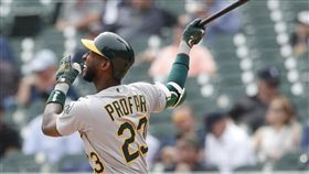 ▲運動家普羅法（Jurickson Profar）敲出滿貫全壘打。（圖／美聯社／達志影像）