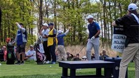 ▲伍茲首輪表現起伏大，以72桿作收。（圖／翻攝自PGA錦標賽推特）