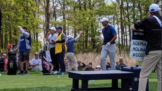 高球／表現起伏大　伍茲首輪72桿