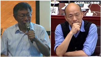 韓、柯隔空對話　互拋議題拉抬聲勢？