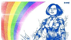 繼蘇貞昌…又有「同婚隊長」蔡英文　網誇：帥翻了！（圖／A Ray授權）