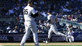 ▲Austin Meadows在11局擊出陽春砲。（圖／美聯社／達志影像）