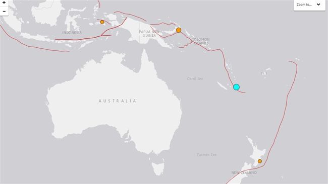 6.8地震襲南太平洋島　無海嘯警報