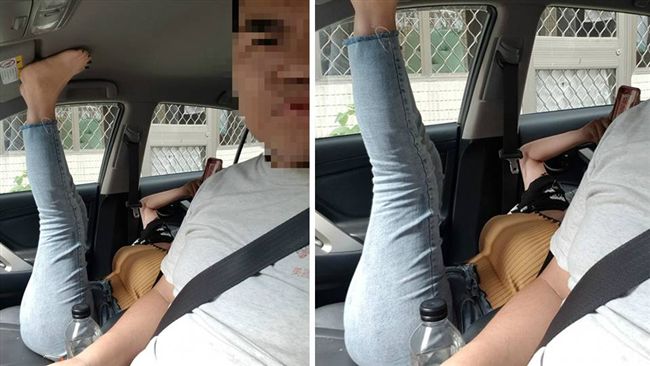 副駕做伸展運動！車主傻眼…網全歪樓