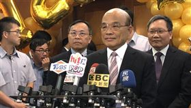 行政院長蘇貞昌20日出席2019台灣銀行行慶慶祝大會。（圖／記者盧素梅攝）