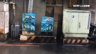 大雨侵襲變電箱爆炸！竄火光嚇壞路人