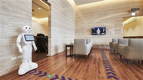 ▲LEXUS士林據點導入Pepper移動點餐服務。（圖／LEXUS提供）