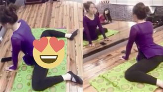 正妹「ㄇ字腿」秀美尻　網友忍不住了