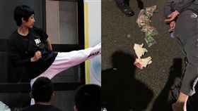 前亞運跆拳道女金牌國手夏顯詠勇逮竊賊／翻攝自夏顯詠臉書、翻攝畫面