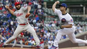 ▲艾瑞亞塔（Jake Arrieta）首度對上前東家，和達比修有同場競技。（圖／美聯社／達志影像）