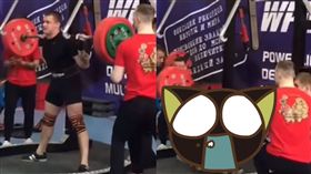 俄羅斯,骨折,舉重,小腿,職業生涯,運動,槓鈴,腳踝,運動,比賽,意外　圖／翻攝自YouTube