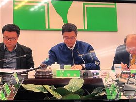 民進黨中執會討論總統初選相關事宜　卓榮泰　羅文嘉　柯建銘　圖／翻攝畫面