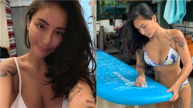 遭浪板砸傷！國光女神「瘀腫照」曝光