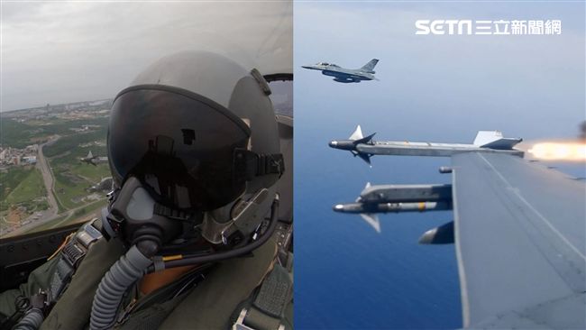 震撼畫面！F-16發射響尾蛇飛彈