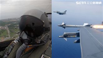 震撼畫面！F-16發射響尾蛇飛彈