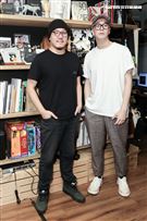 導演廖人帥Leo與視覺設計師提摩西接受三立新聞網專訪。（記者林士傑/攝影）