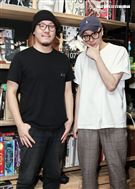 導演廖人帥Leo與視覺設計師提摩西接受三立新聞網專訪。（記者林士傑/攝影）