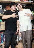 導演廖人帥Leo與視覺設計師提摩西接受三立新聞網專訪。（記者林士傑/攝影）