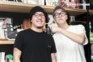 導演廖人帥Leo與視覺設計師提摩西接受三立新聞網專訪。（記者林士傑/攝影）