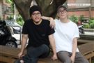 導演廖人帥Leo與視覺設計師提摩西接受三立新聞網專訪。（記者林士傑/攝影）