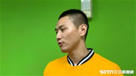 ▲排球選手陳建禎受邀到中信兄弟主場開球。（圖／記者蕭保祥攝影）