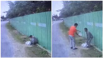 街友蹲路邊…運將迴轉送便當：願被罰