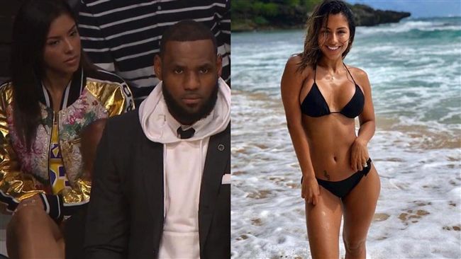 NBA／神秘「詹皇背景妹」爆乳現身