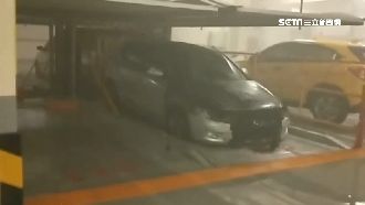 大樓停車格轎車起火　150住戶驚逃