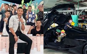 黑人將黑色麥拉倫720S當娃娃車使用。IG