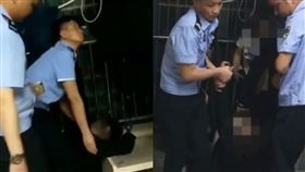 自殺,體重,肥胖,大陸,安徽,梁柱,曬衣架,變形,過重, 圖／翻攝自微博