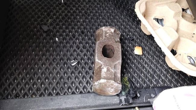 榔頭砸車嚇壞母女　工地遭停工開罰