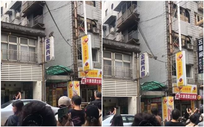 猴子市區大秀神技　走鋼索到對街民宅