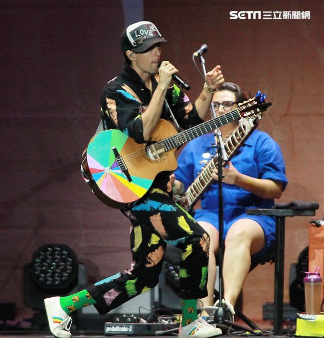 傑森·瑪耶茲 (Jason Mraz) 2019 亞洲巡迴演唱會台北站，台北小巨蛋開唱。（記者邱榮吉/攝影）