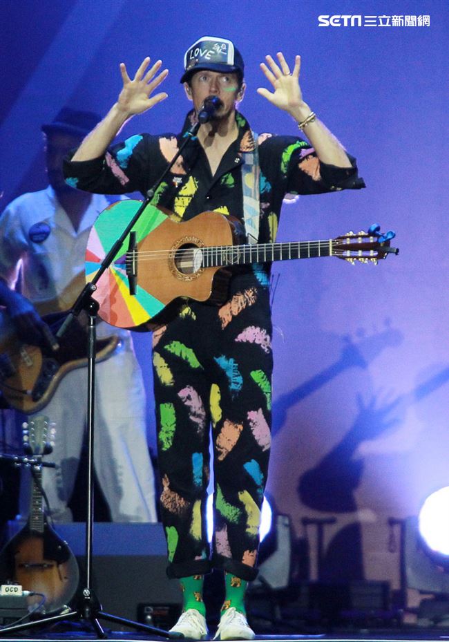 傑森·瑪耶茲 (Jason Mraz) 2019 亞洲巡迴演唱會台北站，台北小巨蛋開唱。（記者邱榮吉/攝影）