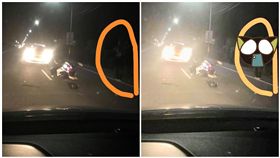 家人車禍旁多一雙鞋…網調亮見「高帽」驚呆：七爺八爺(圖/翻攝自靈異公社)