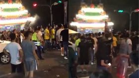 台中后里區廟會衝突／翻攝自黑色豪門企業