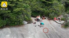 懸崖,手機,無人機,滑落(翻攝自梨視頻)