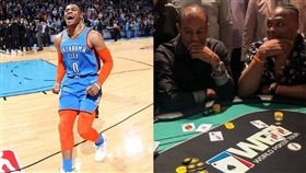 NBA／拿AK伍茲梭了！結果威少…
NBA,奧克拉荷馬雷霆,Russell Westbrook,老虎伍茲,德州撲克
翻攝自推特