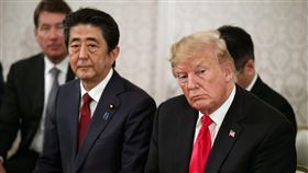 美國總統川普與日本首相安倍晉三舉行領袖會談，圖／美聯社／達志影像